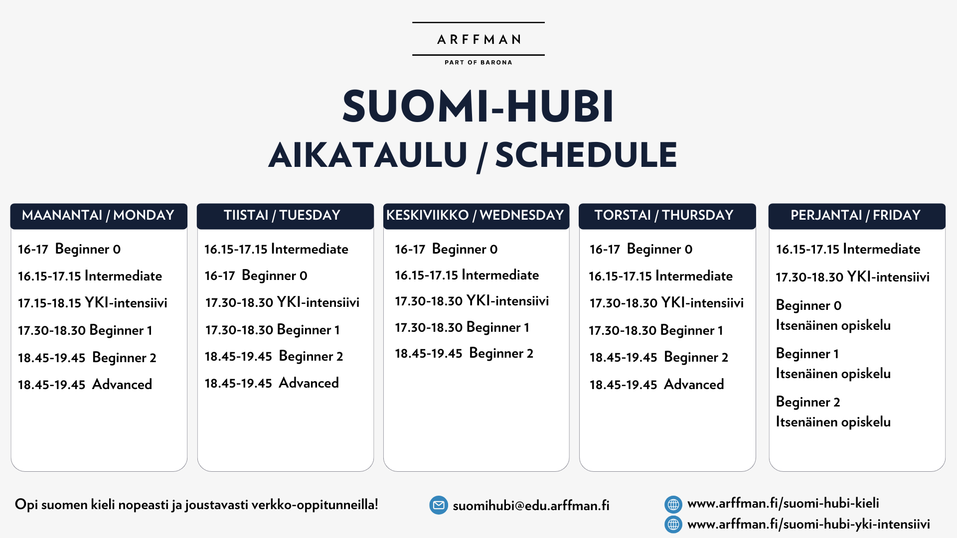 Suomi hubi, aikataulu Suomi-hubi, schedule Suomi hubi, aikataulu Suomi-hubi, schedule